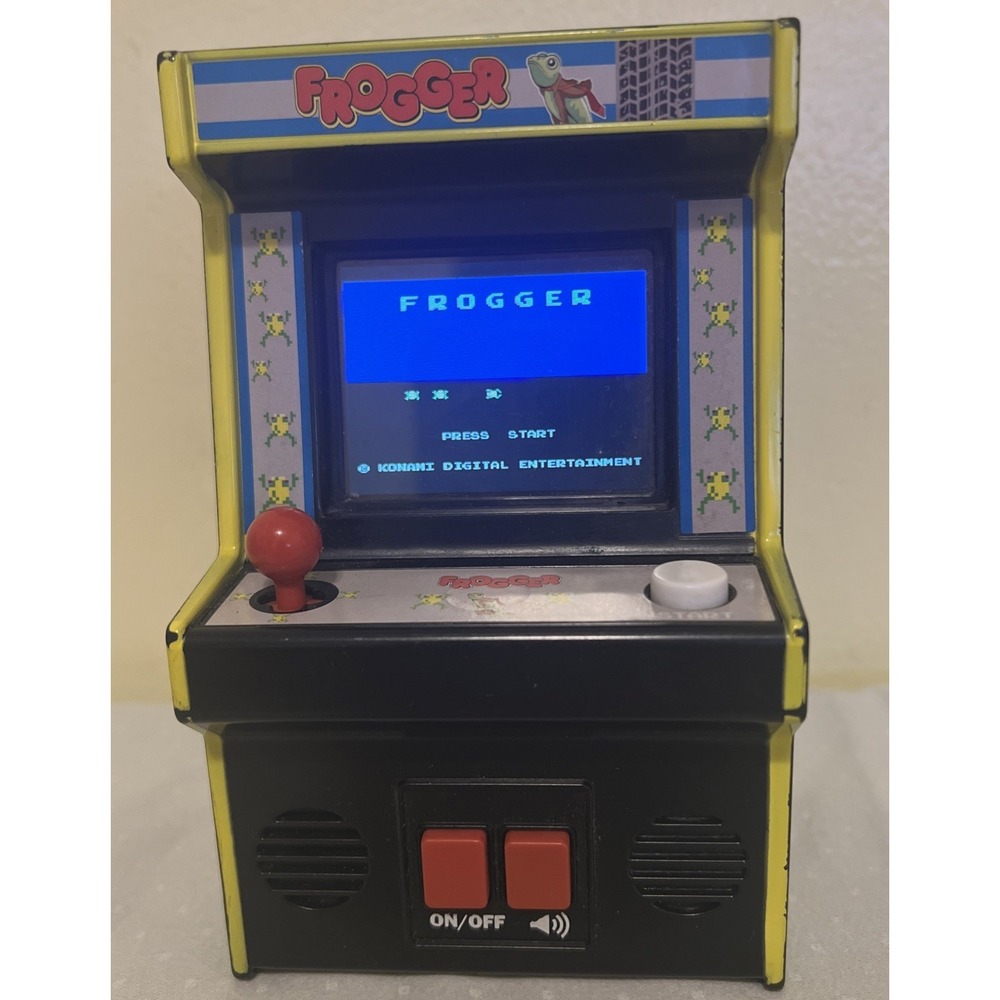 Frogger Mini Arcade Classics Konami Game Handheld Retro Works/tested